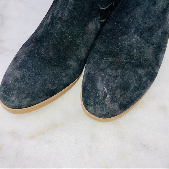 Vince Camuto Black Suede Prestetta Braided Ankle Bootie - Picture 9 of 11